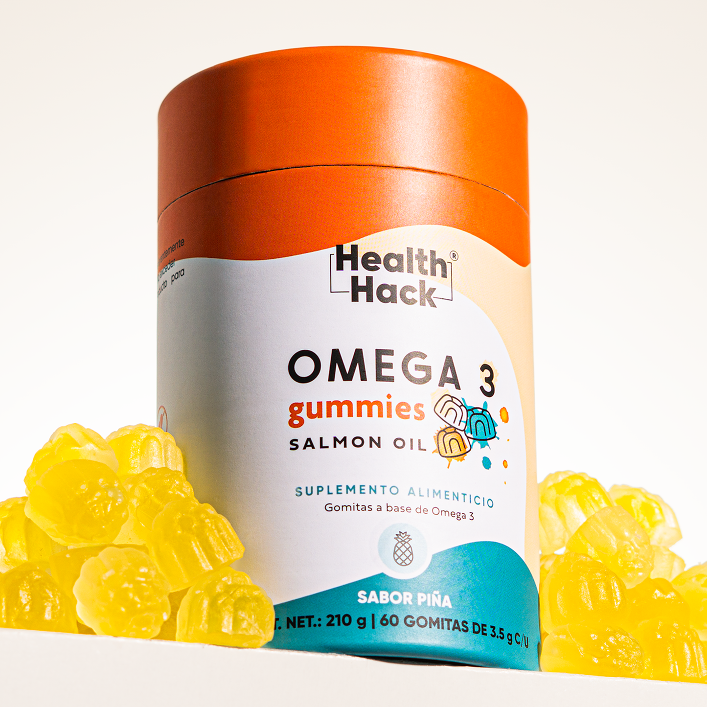 Omega 3 en Gomitas | 1000mg Fish Oil, 500mg DHA y 200mg EPA