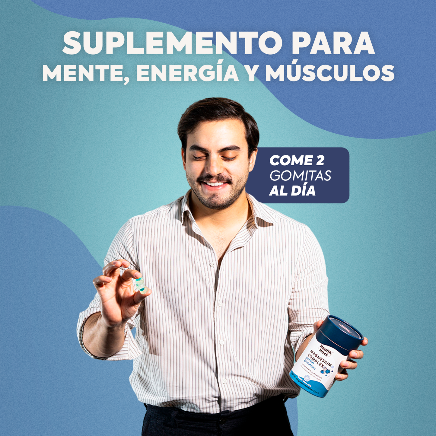 Magnesio Complex | 6 Formas de Magnesio, Vitamina B6 y D3 – Sin Azúcar