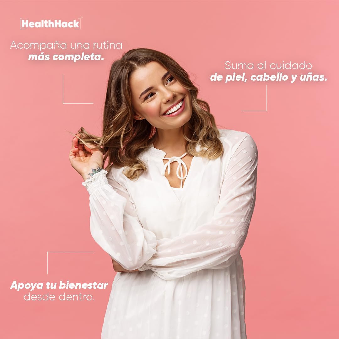 Health Hack Multi Women | Multivitamínico para Mujer con Mio-Inositol, Probióticos, Biotina y Ácido Hialurónico | Sabor Fresa, Sin Azúcar | 60 Gomitas para Adultos
