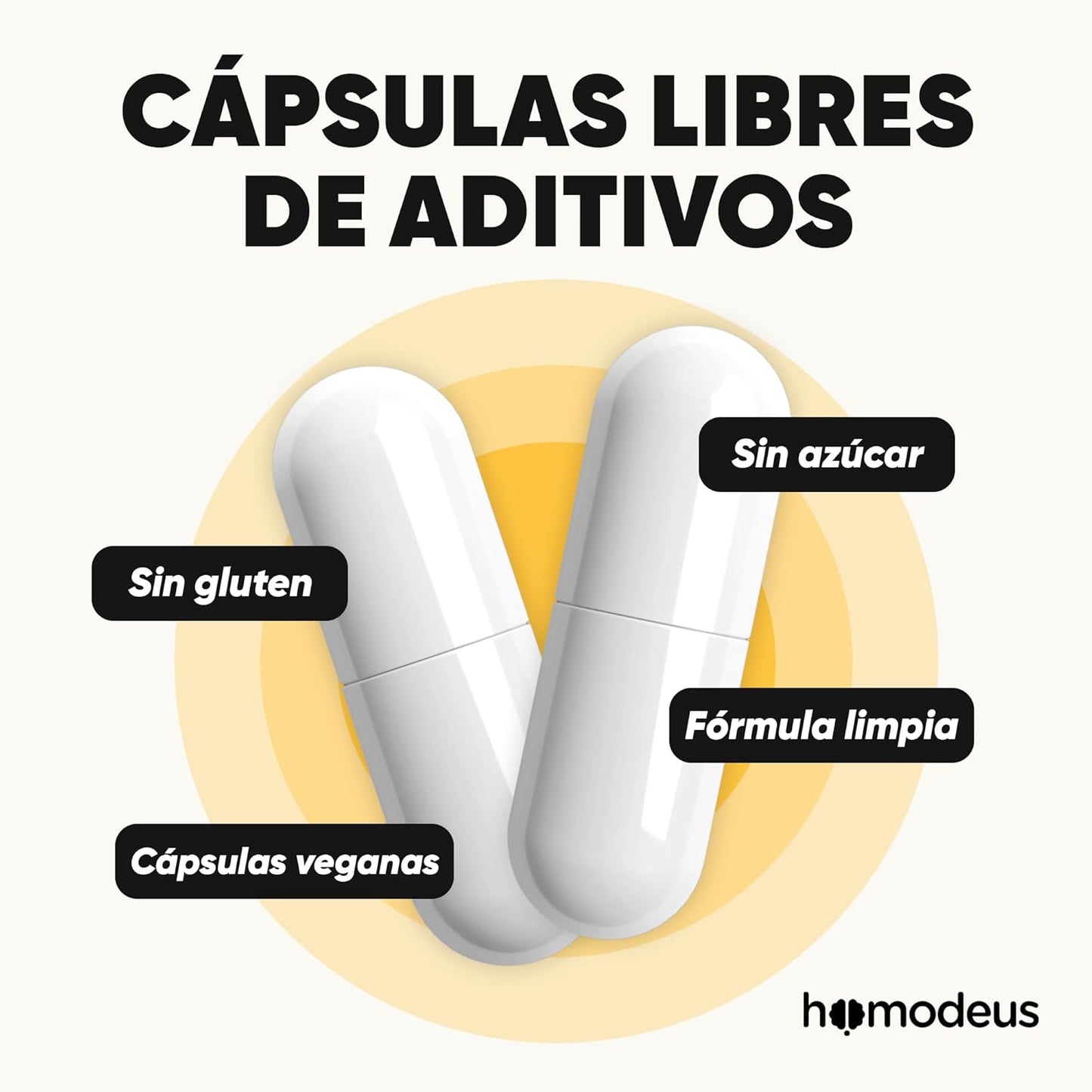 Glutatión 500 mg + NAD+ 200 mg con NAC, Ácido Alfa-Lipoico y CoQ10 | Suplemento Antioxidante en Cápsulas Veganas | Glicina y Glutamina para Bienestar Integral y Energía Celular | Homodeus