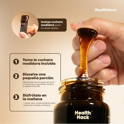 Himalaya Shilajit con Maca Negra,Zinc, Miel, Pimienta Negra, Limón y Menta 100 g