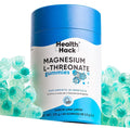 Magnesio L-Treonato en Gomitas | 1500 mg L-Treonato, 120 mg Magnesio Elemental, L-Teanina, Vitamina B6 y Pimienta Negra | Sin Azúcar, Sabor Lima Limón | Gomitas para Adultos
