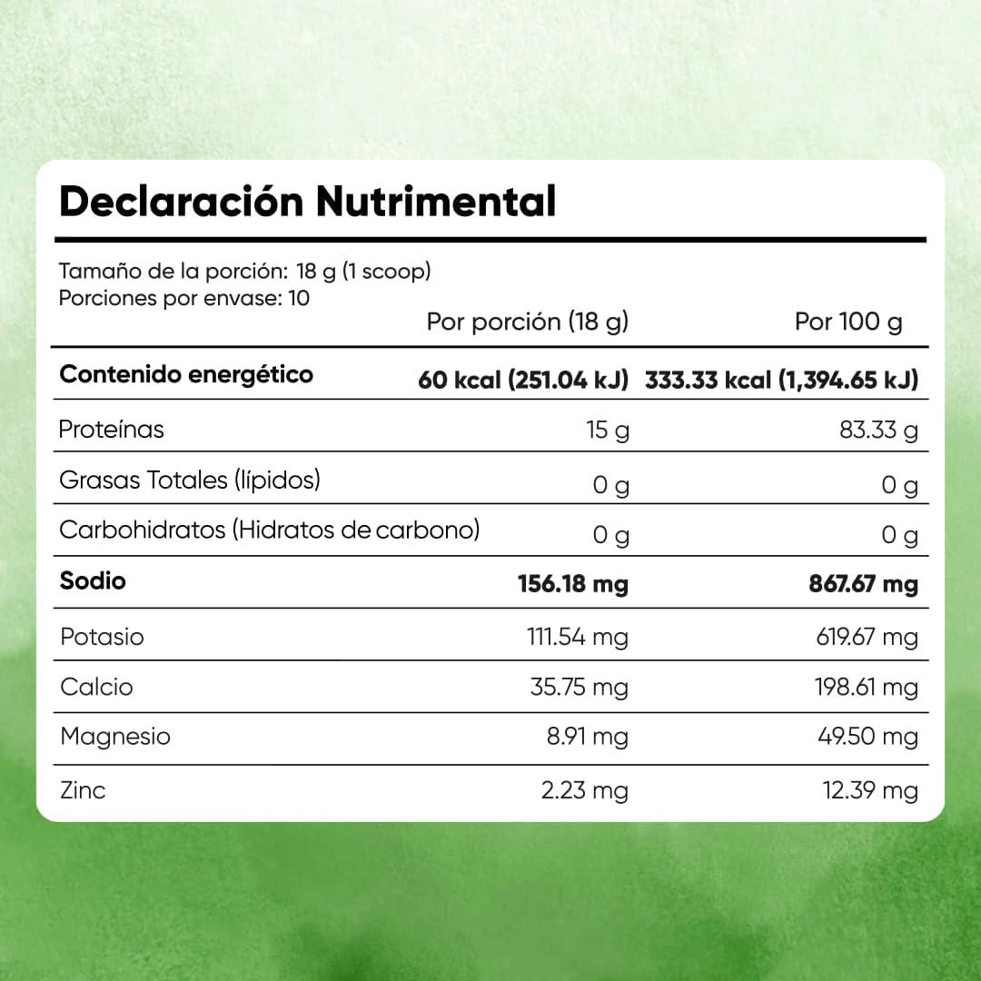 Clear Whey Protein Isolate en Polvo con Electrolitos | 15g Proteína, Zinc, Sodio y Potasio | 10 Porciones para Recuperación e Hidratación