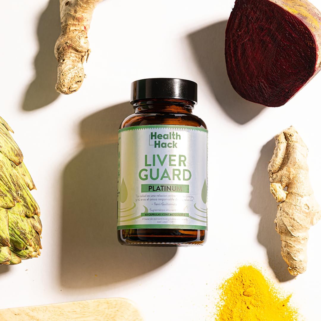 Liver Guard Platinum Suplemento Natural para Bienestar Hepático | 60 Cápsula