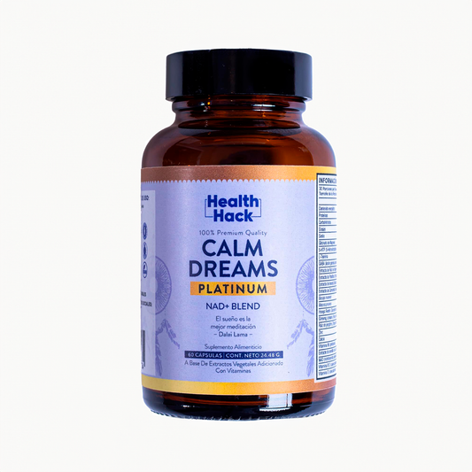 Suplemento Mejorado para el Apoyo del Sueño Calm Dreams PLATINUM NAD+ Blend