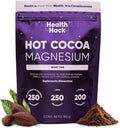 Health Hack Hot Cocoa Noche | Magnesio, GABA, L-Teanina, 5-HTP y Pasiflora | Bebida de Cacao en Polvo Sin Azúcar | 30 Porciones para Relajación y Descanso Nocturno