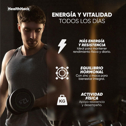 Gomitas de Shilajit con Maca Negra, Maca Roja, Zinc y Pimienta Negra | Energía y Vitalidad para Adultos | 500 mg Shilajit por porción