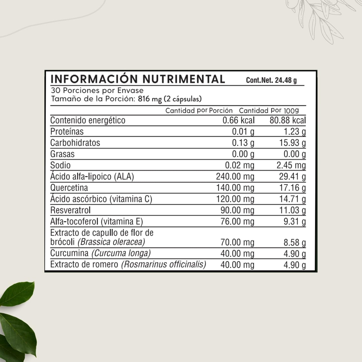 Anti-Ox-Nrf2 Suplemento Antiox de para un Envejecimiento Saludable | Sustituto de GNMX