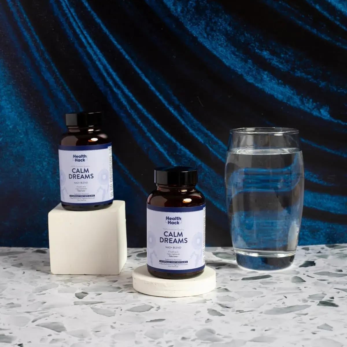Calm Dreams Suplemento Natural para Relajación Nocturna | Vegano, Sin Azúcar ni Melatonina