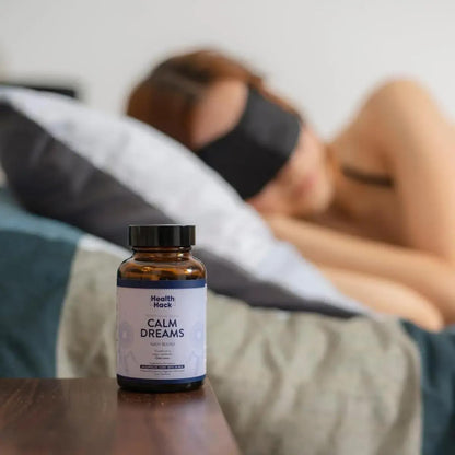 Calm Dreams Suplemento Natural para Relajación Nocturna | Vegano, Sin Azúcar ni Melatonina