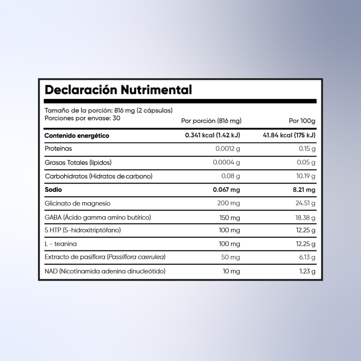 Calm Dreams Suplemento Natural para Relajación Nocturna | Vegano, Sin Azúcar ni Melatonina