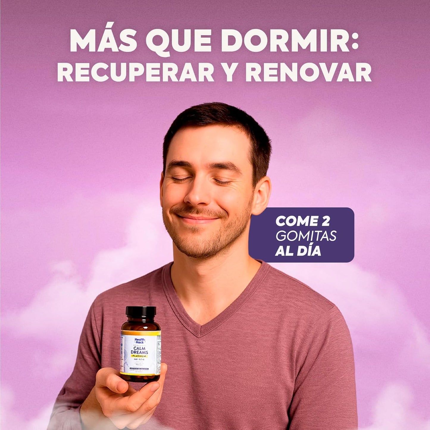 Calm Dreams Platinum | Relajación Nocturna sin Melatonina Vegana y Natural