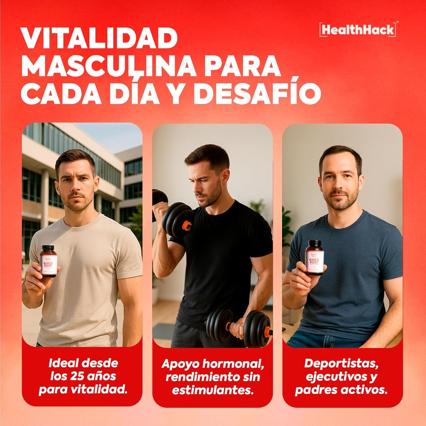 Kings Root Suplemento Masculino Avanzado para Vitalidad y Potencia
