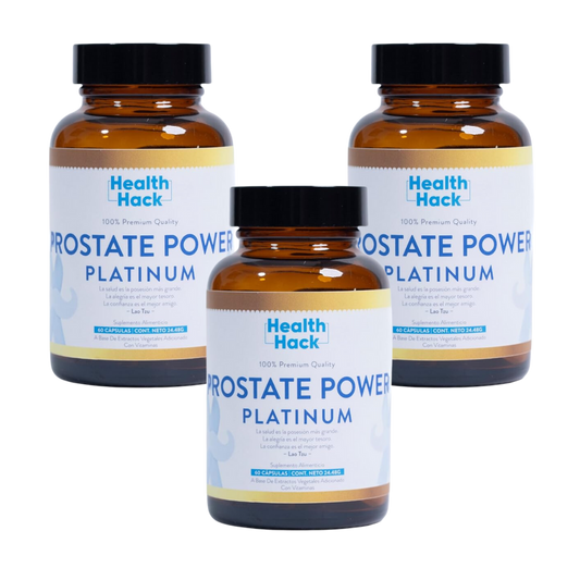 3 Pack - Suplemento Avanzado Mejorado para la Salud de la Próstata Prostate Power PLATINUM