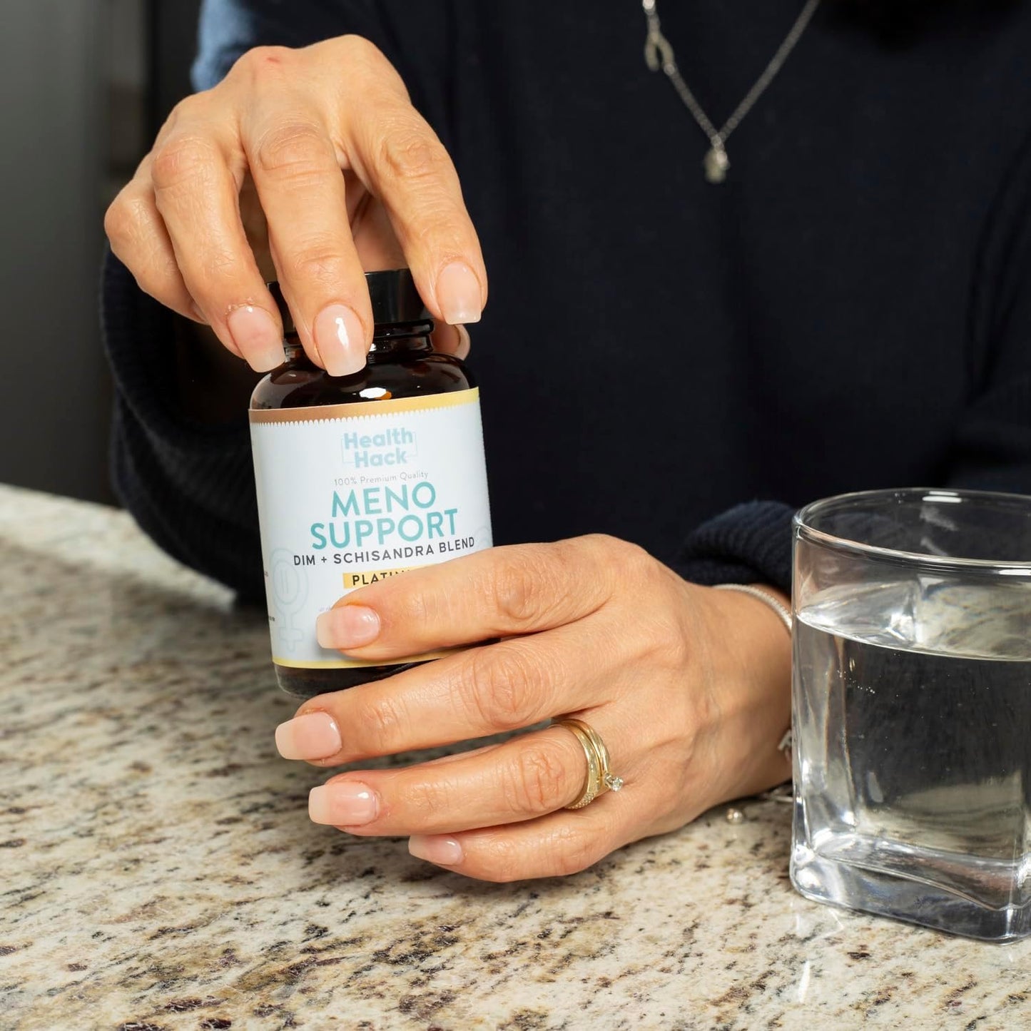Meno Support Platinum Suplemento Contra Síntomas de Menopausia | Equilibrio Hormonal  Fórmula premium con CoQ10