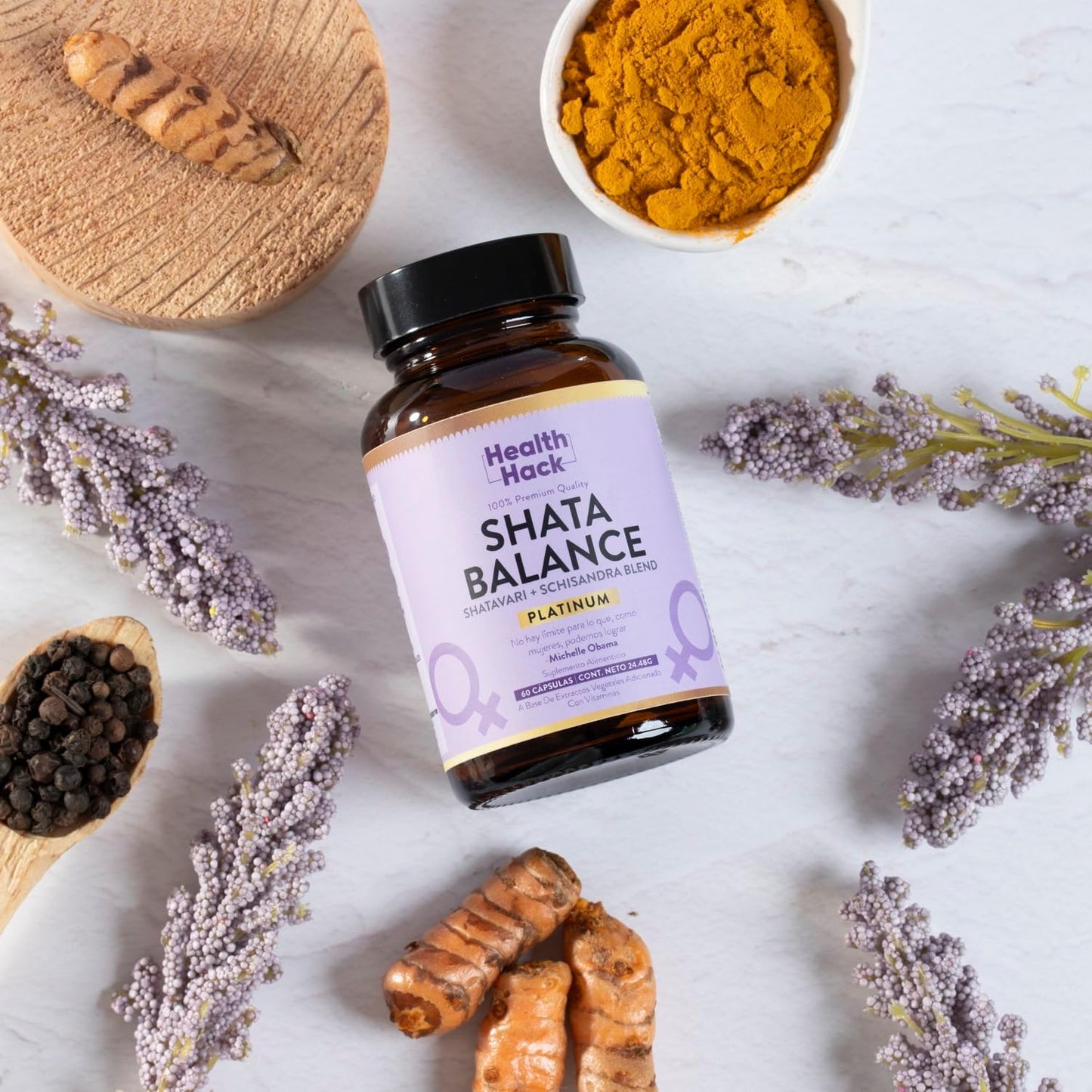 Shata Balance Platinum Energía y Balance Hormonal | Edición Premium Mejorada con Glicinato de Magnesio Zinc y Schisandra