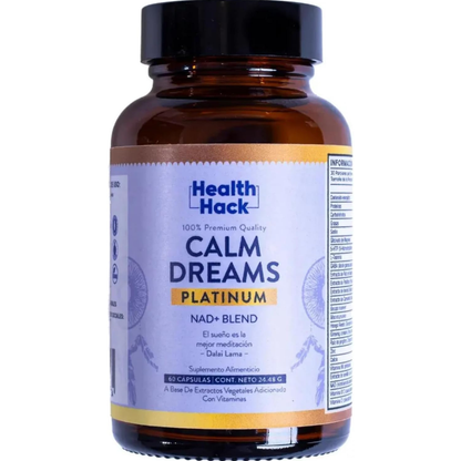 Calm Dreams Platinum | Relajación Nocturna sin Melatonina Vegana y Natural