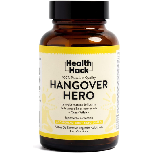 Hangover Hero Alivio de Resaca Avanzado | Recupera tu Energía y Bienestar Después de una Noche de Fiesta