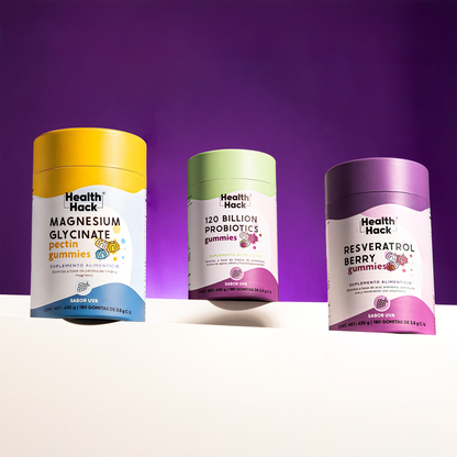 Immune Reset Kit | Glicinato de Magnesio, Resveratrol y  Probioticos de 120 Billones