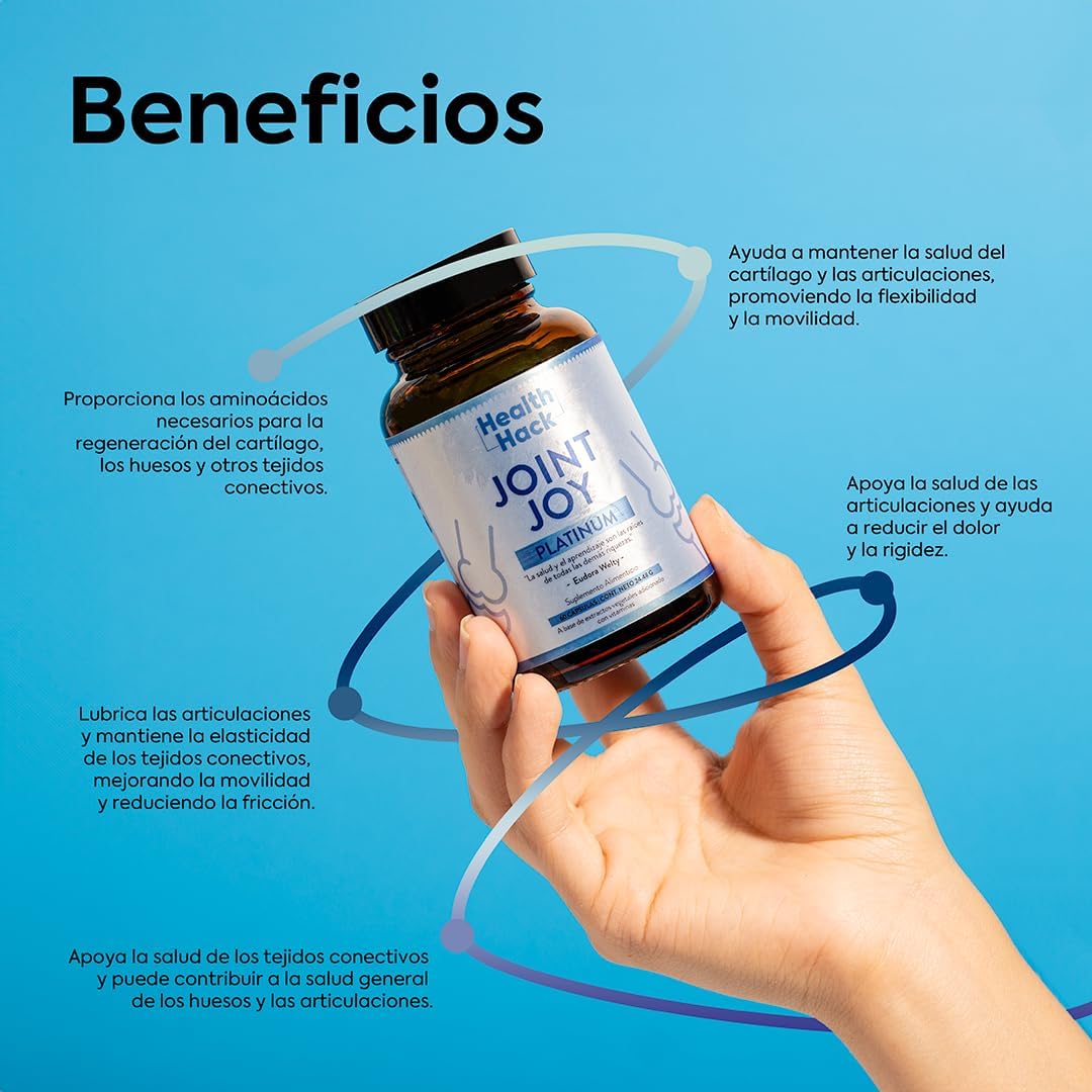 Joint Joy Platinum Apoya la Salud de Articulaciones y Huesos | Suplemento para Rodillas y Movilidad